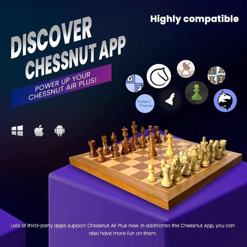 Chessnut Air Plus/Air+ Whole Wooden Portable Eboard - Image 3