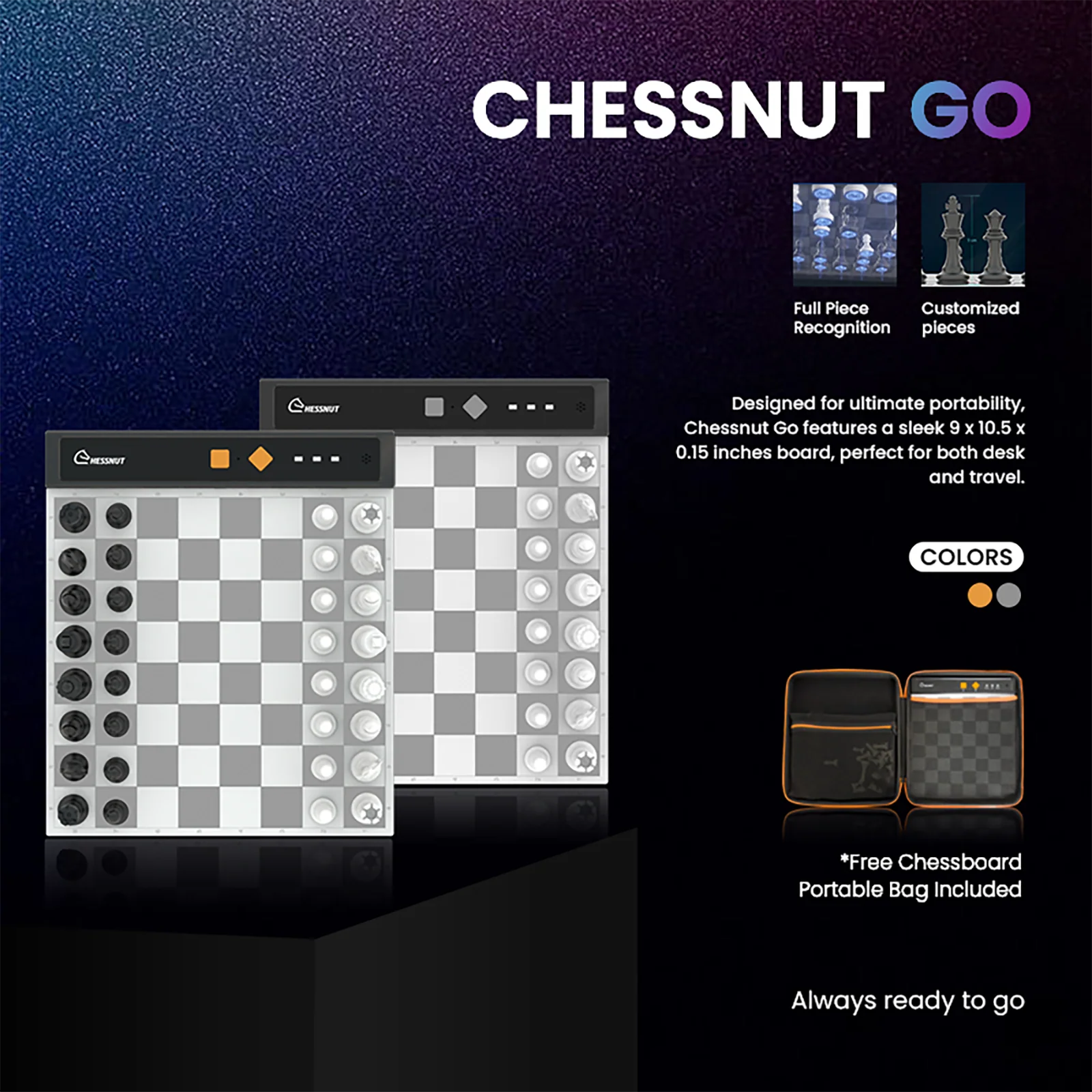 Chessnut Go Ultimate Portable Travel Electronic Chessboard - Image 3