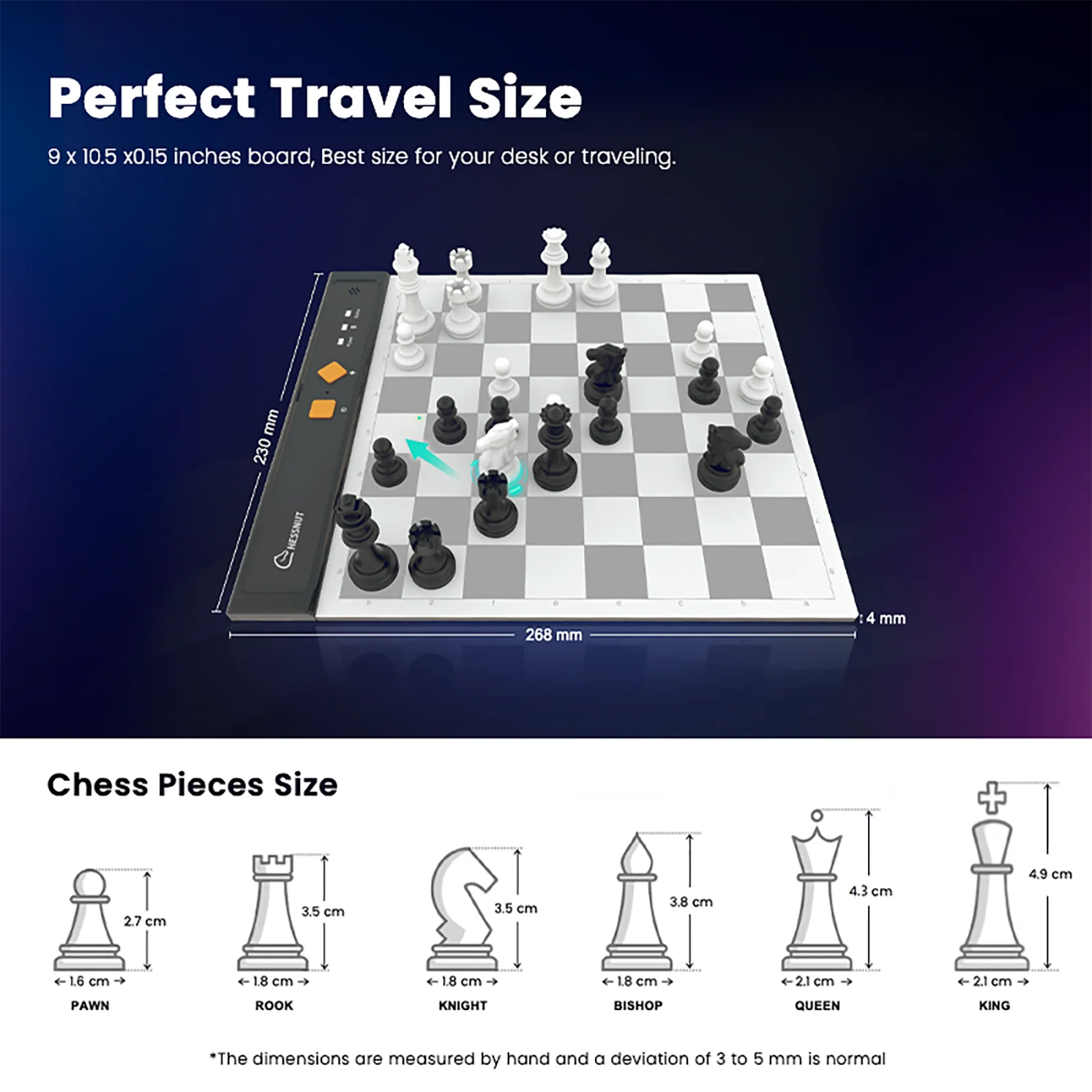 Chessnut Go Ultimate Portable Travel Electronic Chessboard - Image 4
